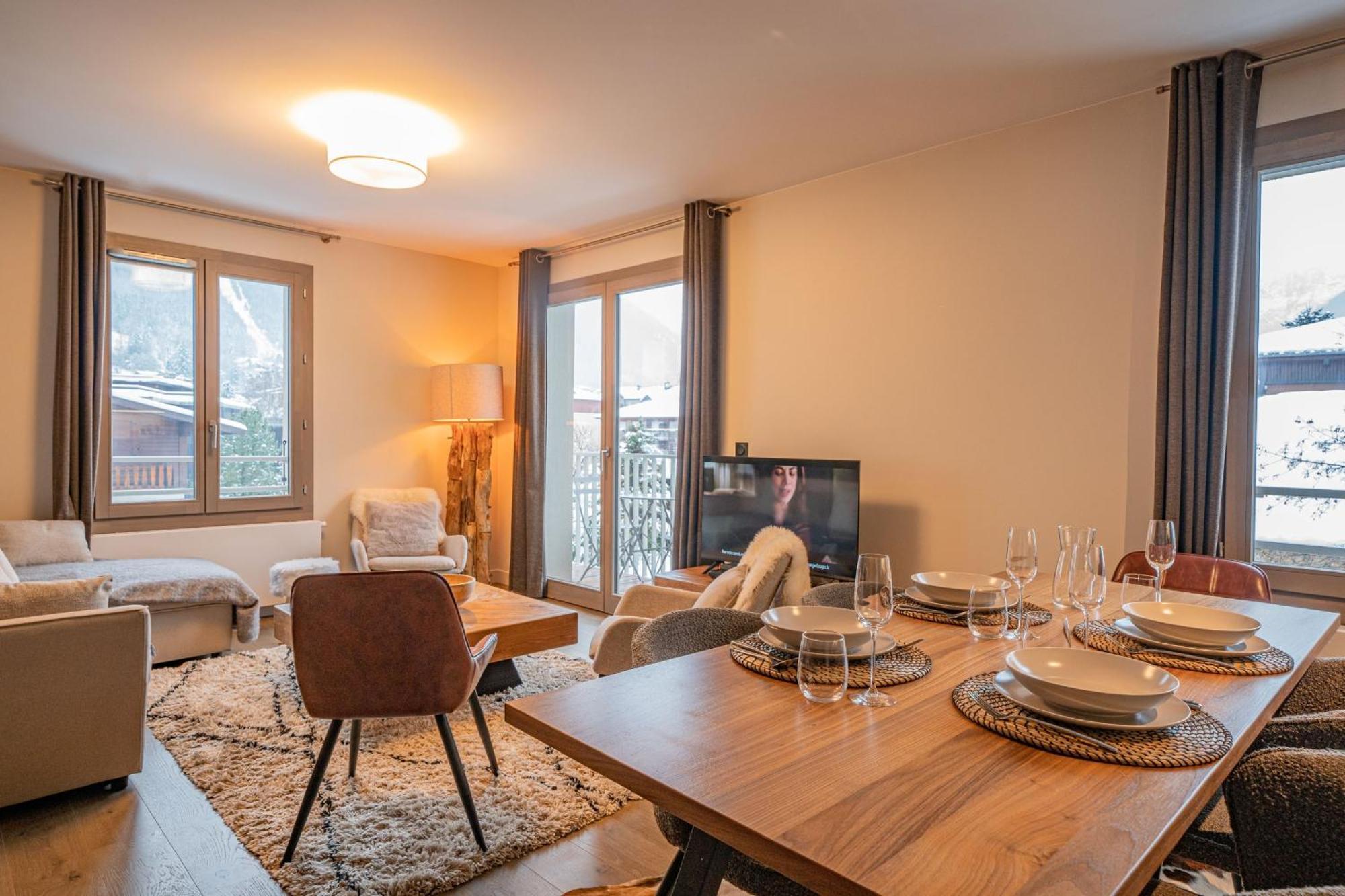 Perle Blanche - Brand New 2 Bedroom Apartment Perfectly Located Chamonix Eksteriør bilde